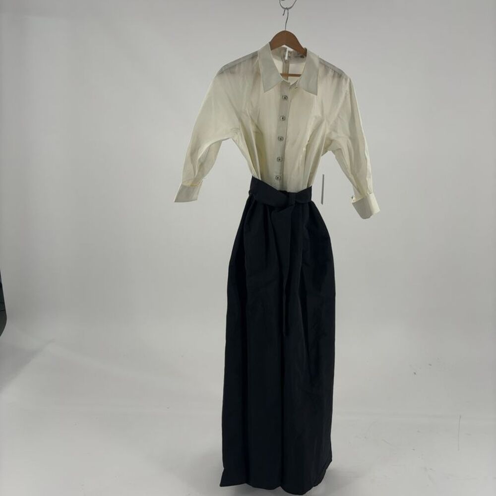 Teri Jon by Rickie Freeman Solid Elbow Sleeve Maxi Dress